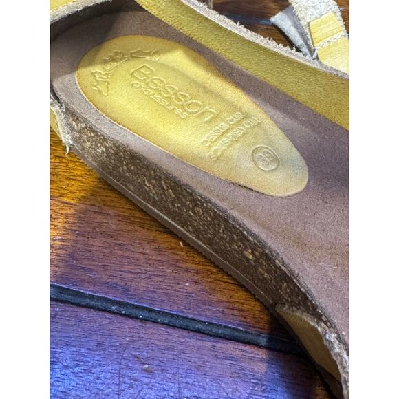 BESSON Chaussures Women’s leather sandals size euro 39 - Picture 4 of 8